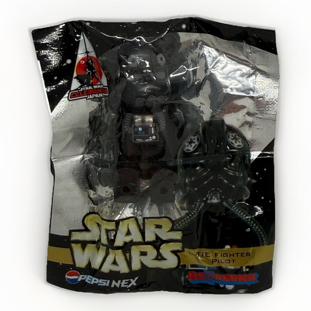 Medicom Star Wars Tie Fighter Pilot Be@rbrick Pepsi NEX Figure 2008 Sealed Key